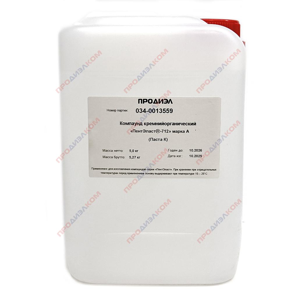 Компаунд силиконовый прозрачный ПЕНТЭЛАСТ 712 5 кг + отвердитель 0,3 кг Марка " А"