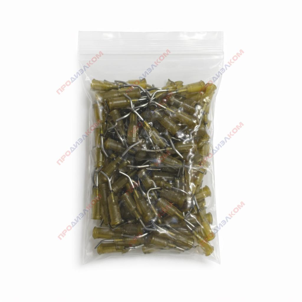 Иглы изогнутые 100 шт 17g (темно-зеленый) 1,48/1,1 мм