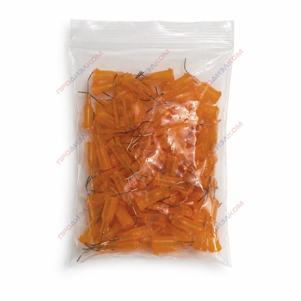 Иглы изогнутые 100 шт 23g (оранжевый) 0,64/0,33 мм