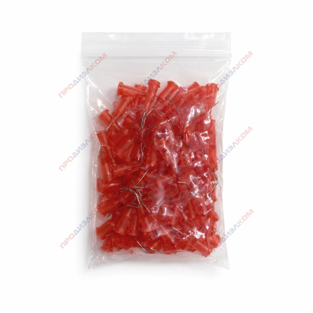 Иглы изогнутые 100 шт 24g (красный) 0,55/0,31 мм
