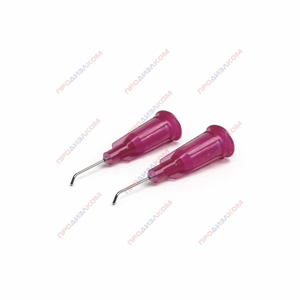 Иглы изогнутые 100 шт 25g (вишневый) 0,51/0,26 мм