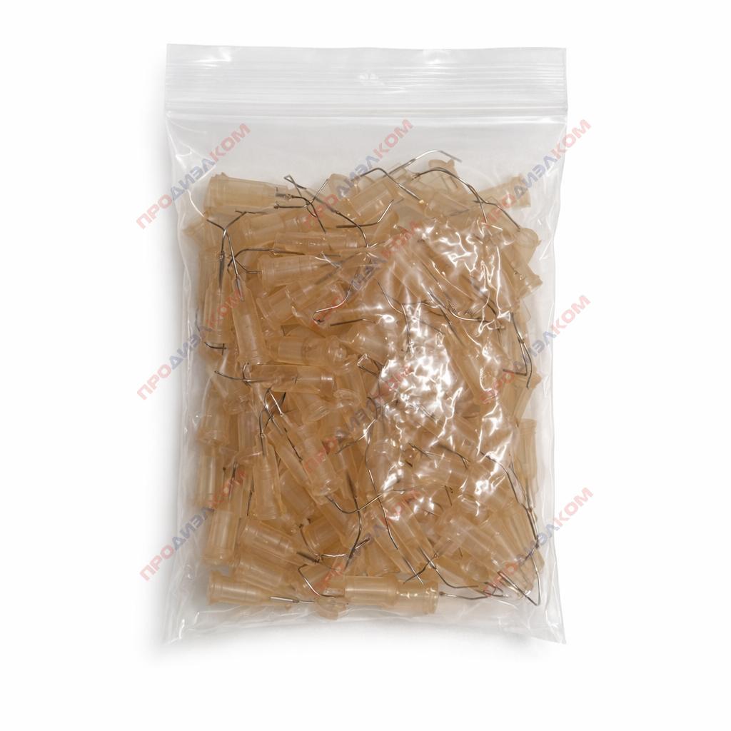 Иглы изогнутые 100 шт 26g (бежевый) 0,46/0,24 мм