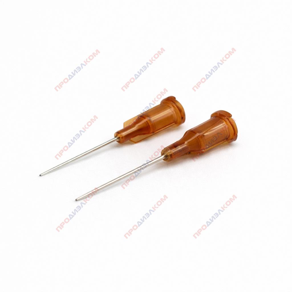 Иглы прямые удлиненные 100 шт 15g (коричневый) 1,80/1,38 мм