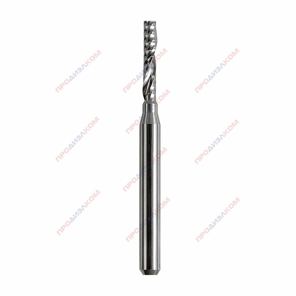 Фреза компрессионная однозаходная твердосплавная 3,175 х 1,5 х 12 мм