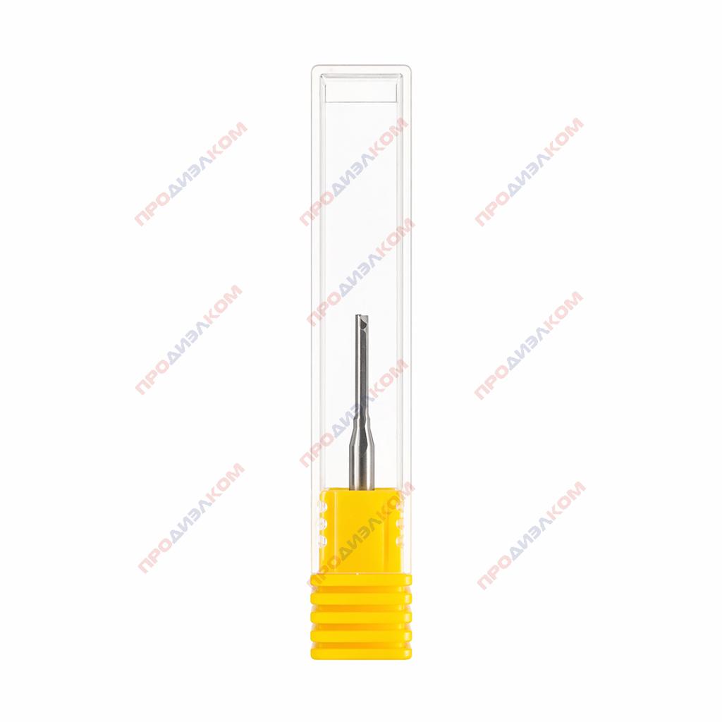 Фреза твердоспдавная прямая двухзаходная 3,175 х 2 х 12 мм