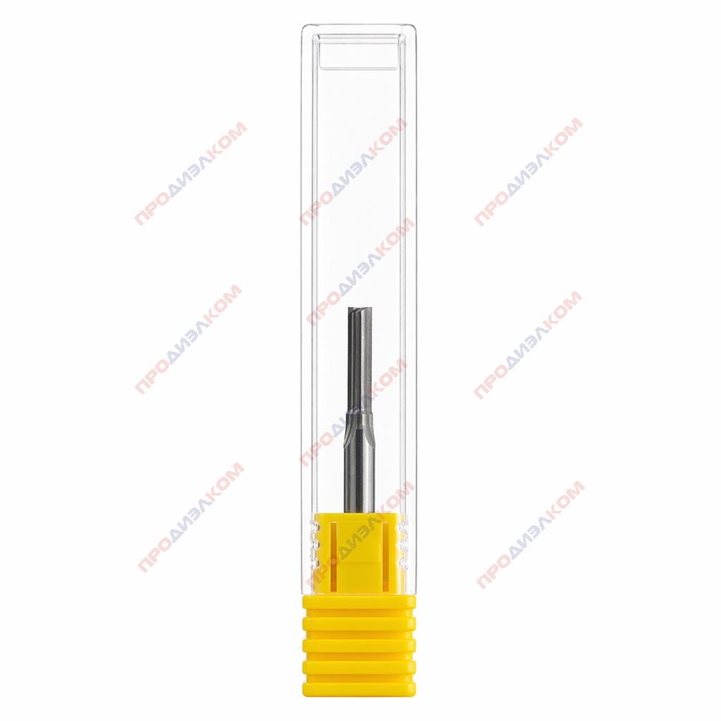 Фреза твердоспдавная прямая двухзаходная 3,175 х 3,175 х 12 мм