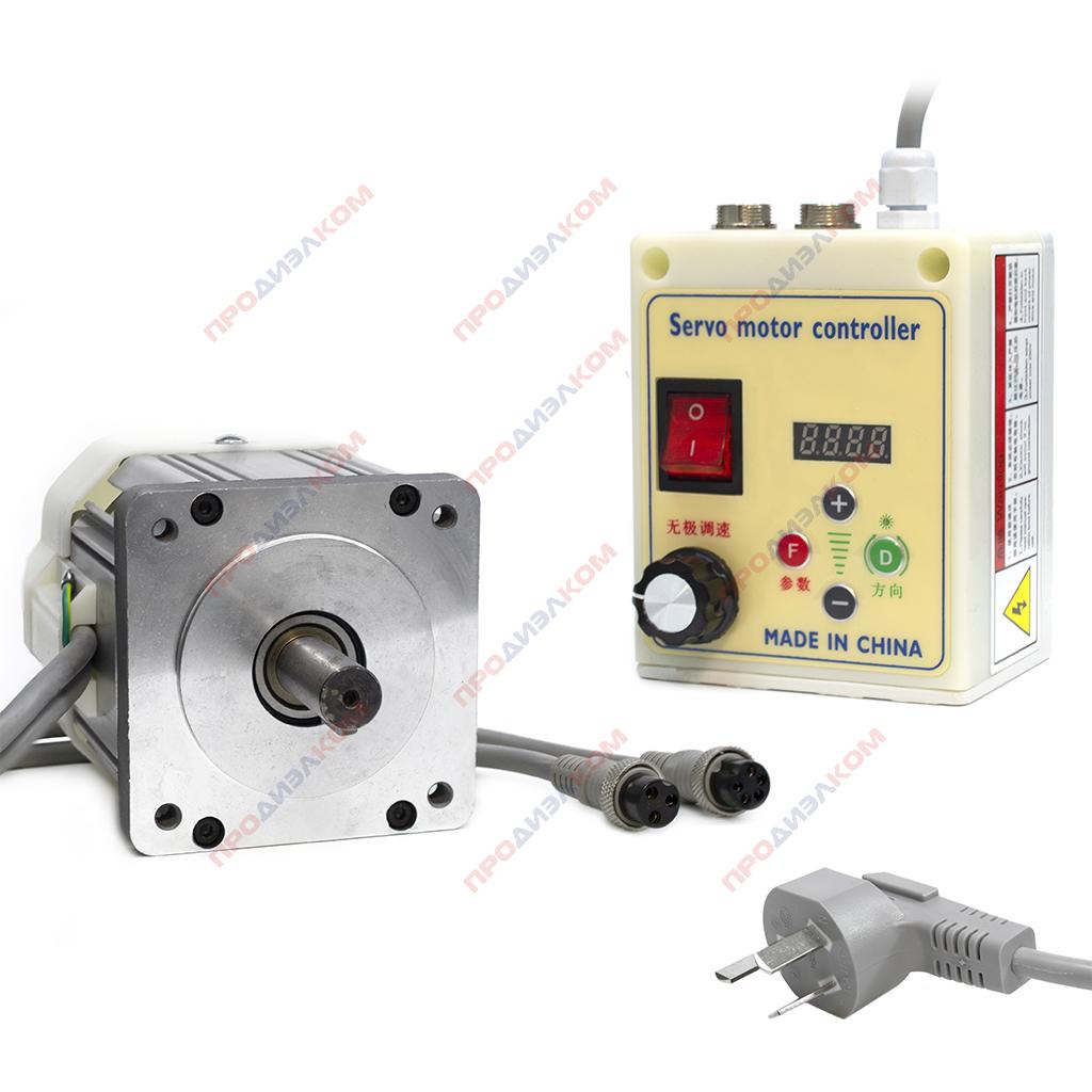 Двигатель бесщиточный с драйвером 220 В, Вал 20 мм, 550 Вт