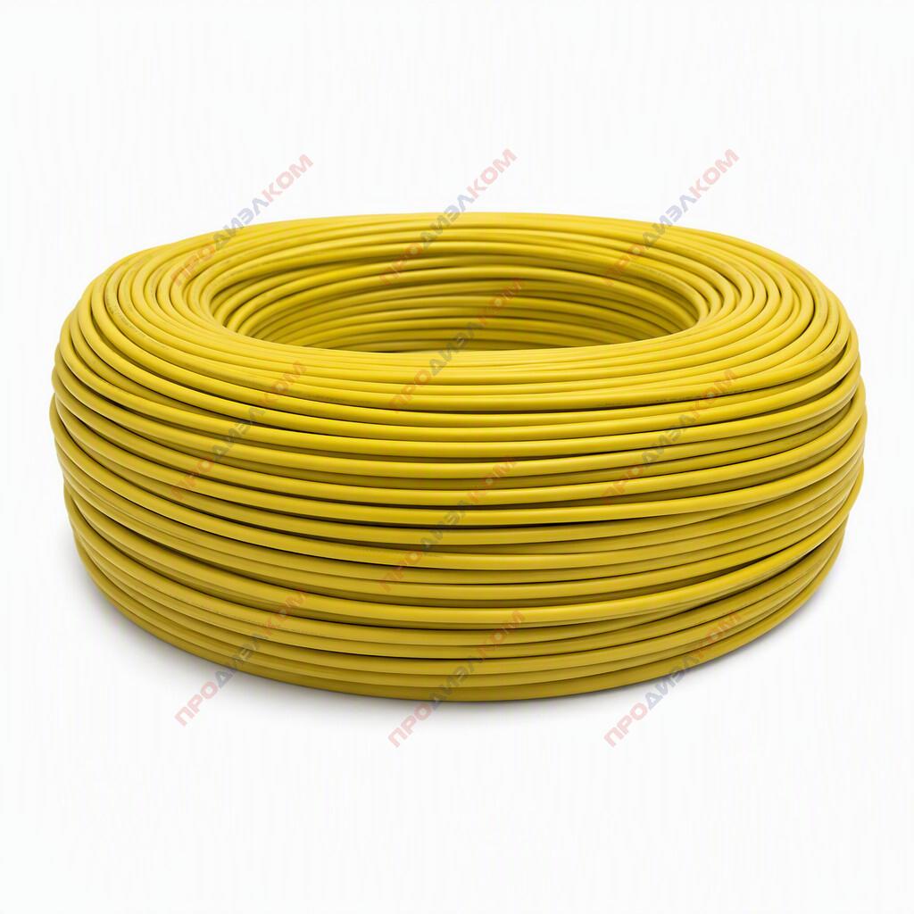 Провод силиконовый 17AWG 1,0 мм кв 200 м (желтый)