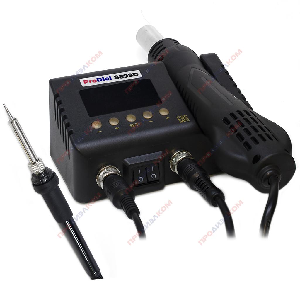 Паяльная станция Prodiel 8898D с феном и паяльником